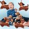 5Pcs Dachshund Dog Birthday Balloons – Puppy-Shaped Foil Mylar Balloons for Pet, Puppy, Dog, and “Let’s Pawty” Themed Party Decorations (Dachshund Shaped)